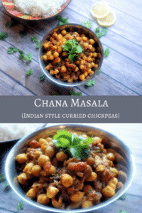 Northern India styel Chana Masala (Indian curried chickpeas)