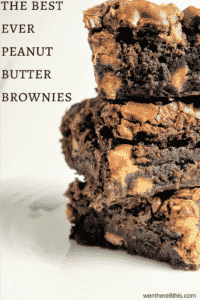 The Best and Easiest Peanut Butter Brownies