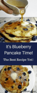 Delicious Blueberry Cornmeal Pancakes with Lemon Syrup
