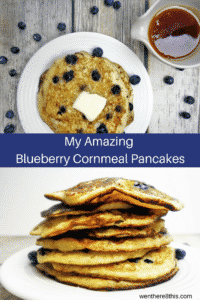 Delicious Blueberry Cornmeal Pancakes with Lemon Syrup