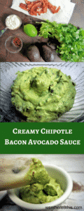 Creamy Bacon Chipotle Avocado Sauce - Quick, easy and delicious!