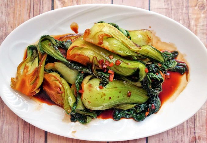 Chinese Stir Fried Bok Choy with Oyster Sauce