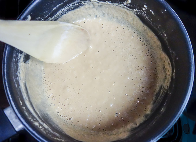 making a roux for japanese curry roux