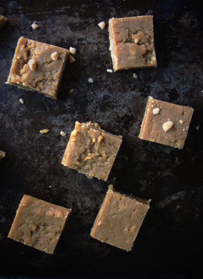Salted Toffee Peanut Butter Fudge