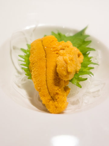 best sushi in san diego, photo of sea urchin roe (uni)