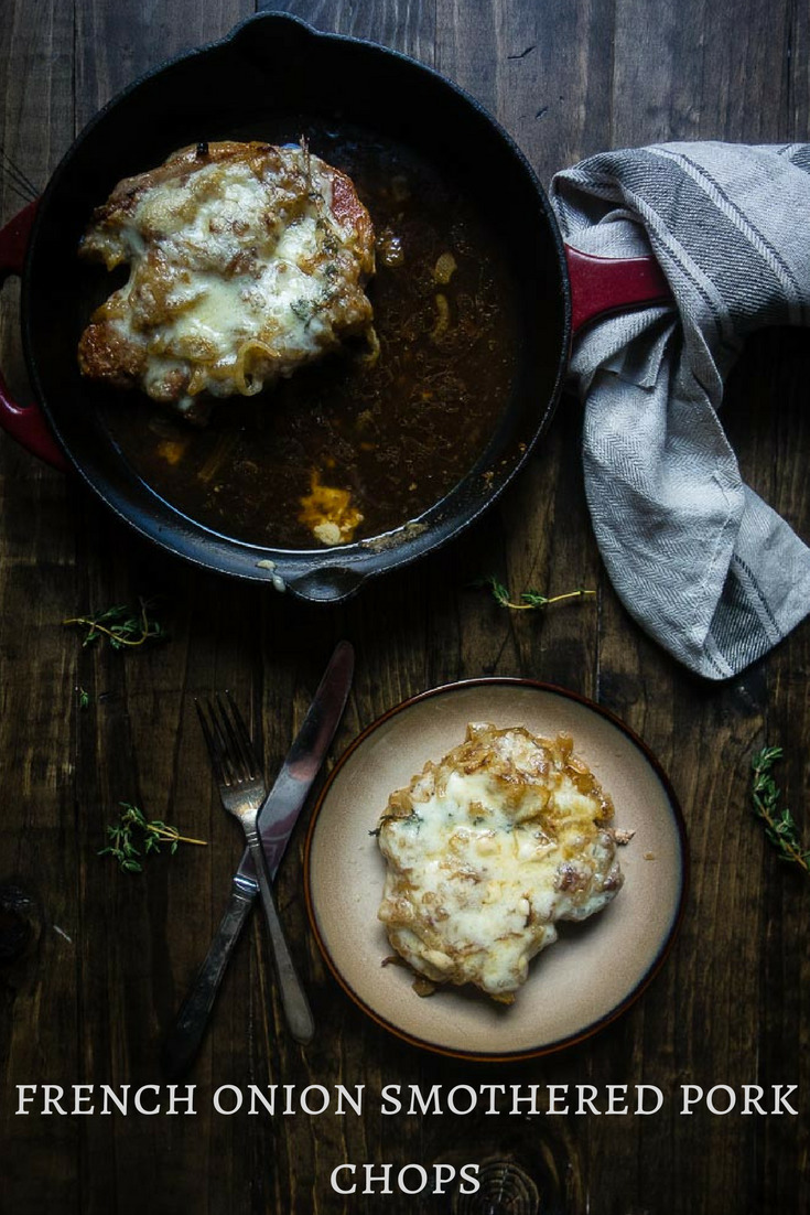 One Pot French Onion Smothered Pork Chops
