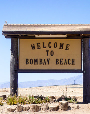sign welcome to bombay beach