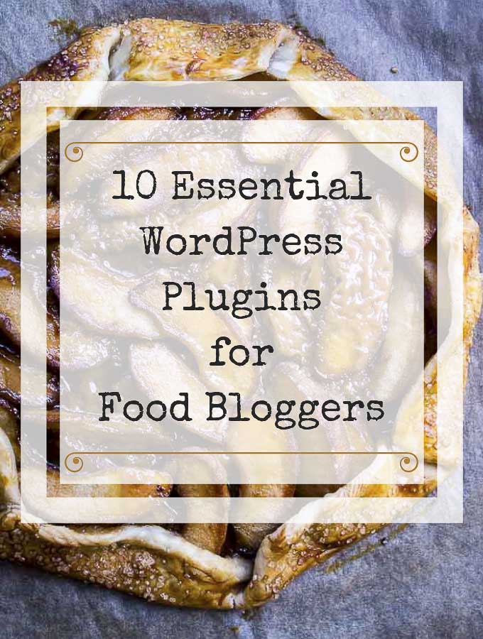 the essential wordpress plugins on top of a pie photo