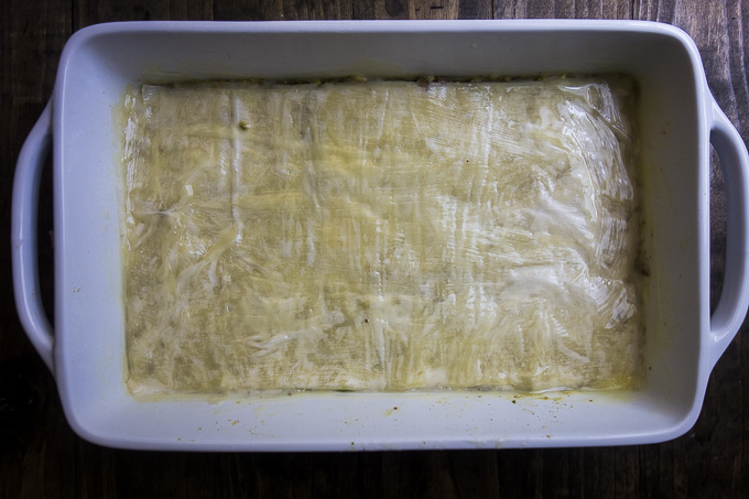 phyllo dough for pistachio baklava