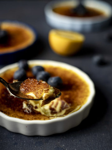 spoonful of creme brulee