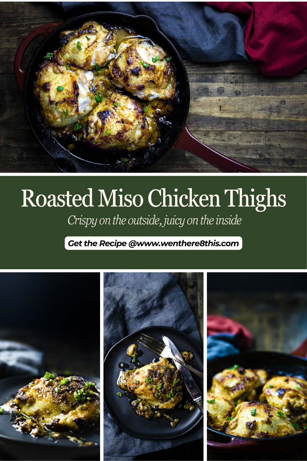 Roasted Miso Chicken Thighs