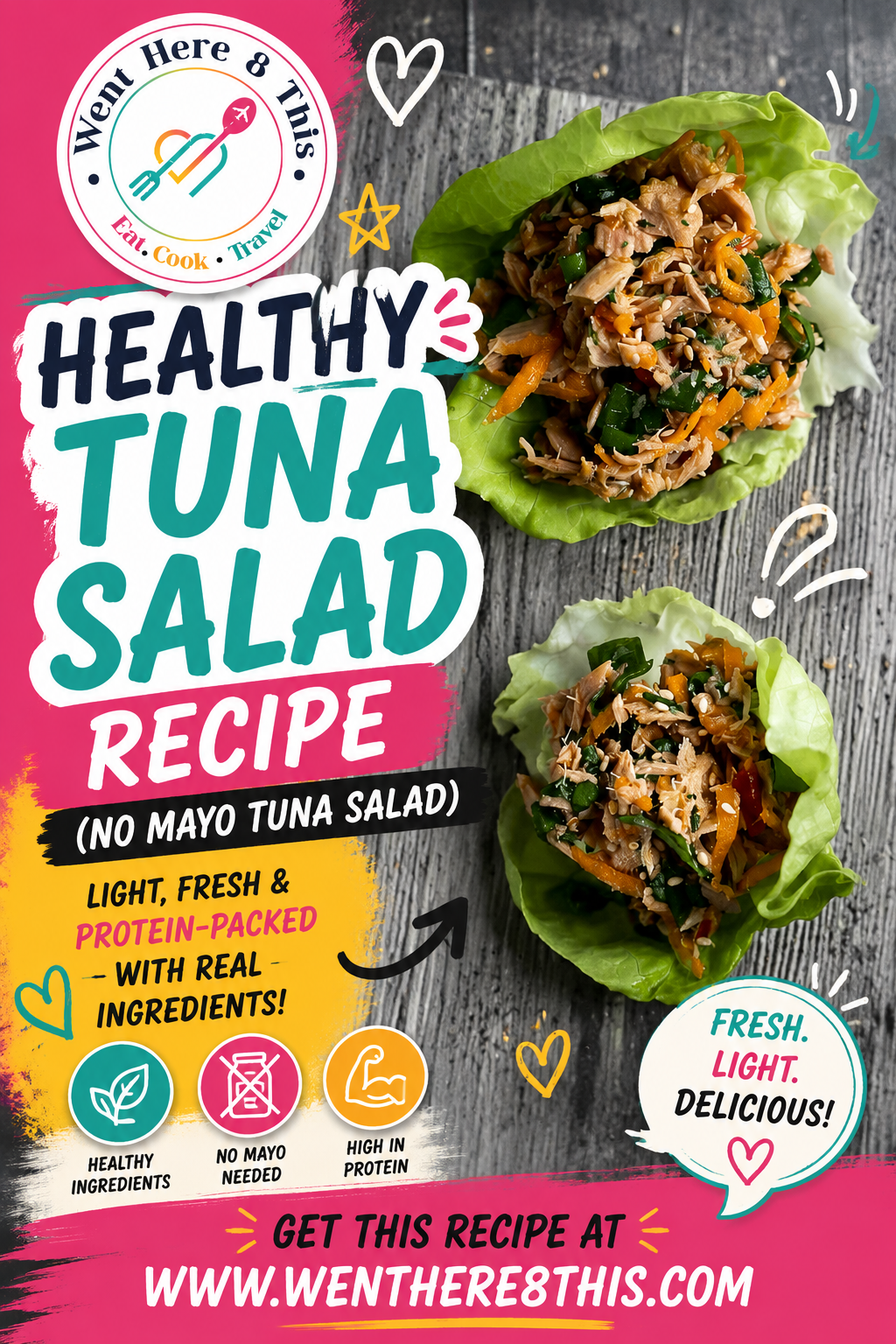 Healthy Tuna Salad Recipe (No Mayo Tuna Salad)