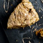 pumpkin scone with glaze