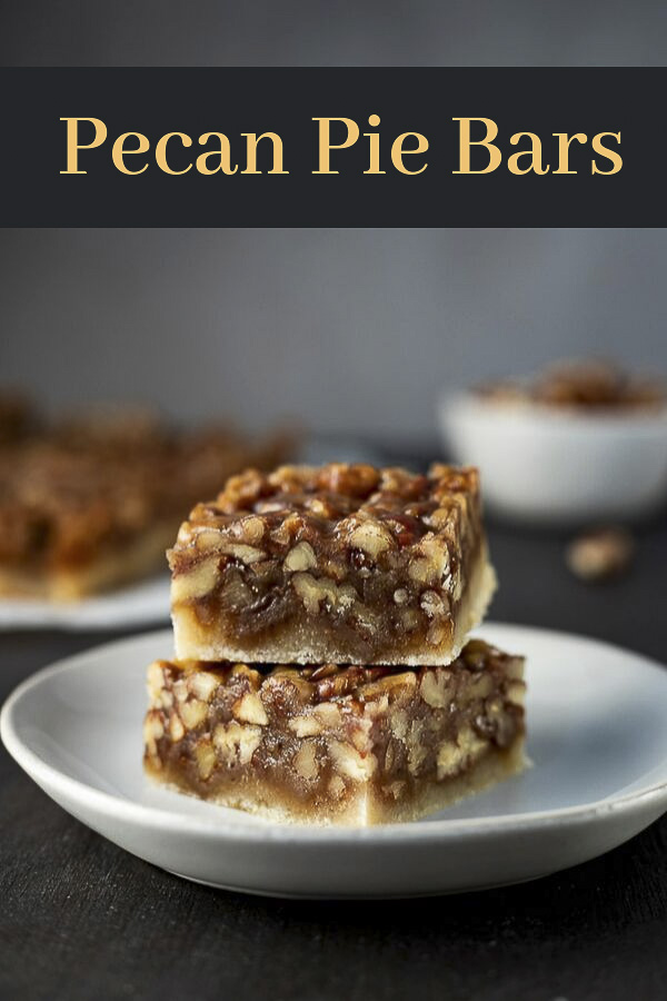 Pecan Pie Bars with Shortbread Crust