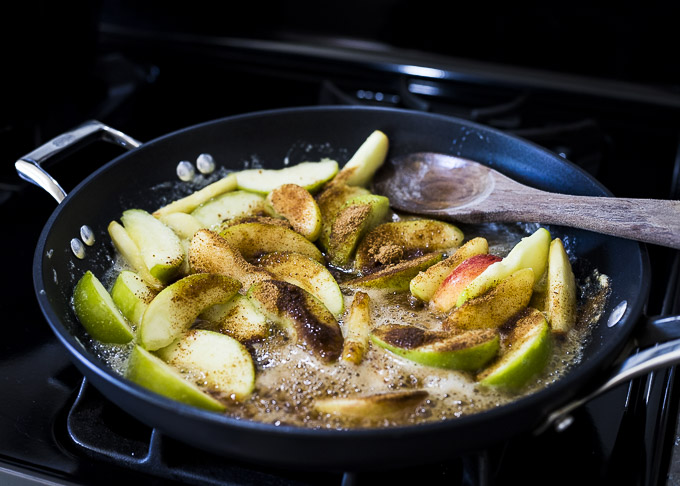 apples sauteed in in sugar and butter