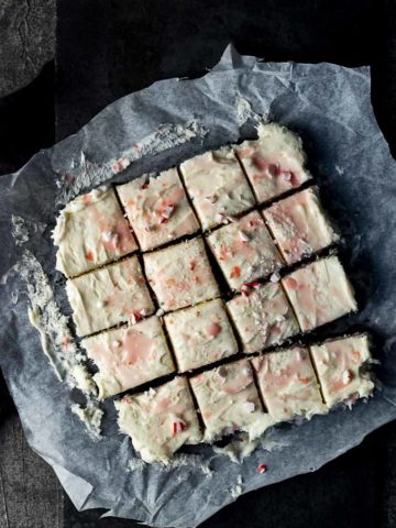 peppermint cheesecake squares