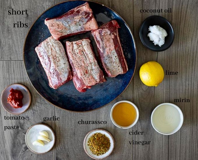 ingredients for instant pot beef short ribs