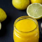 lime curd in a jar