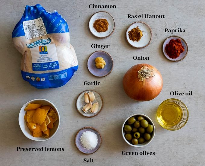ingredients for moroccan chicken