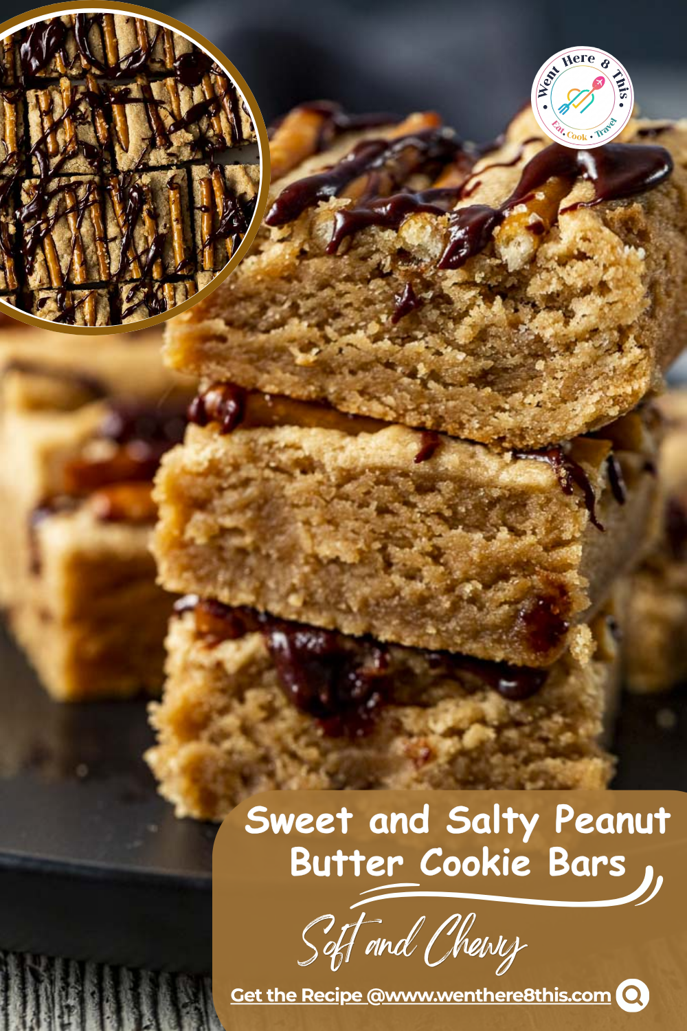Sweet and Salty Peanut Butter Cookie Bars