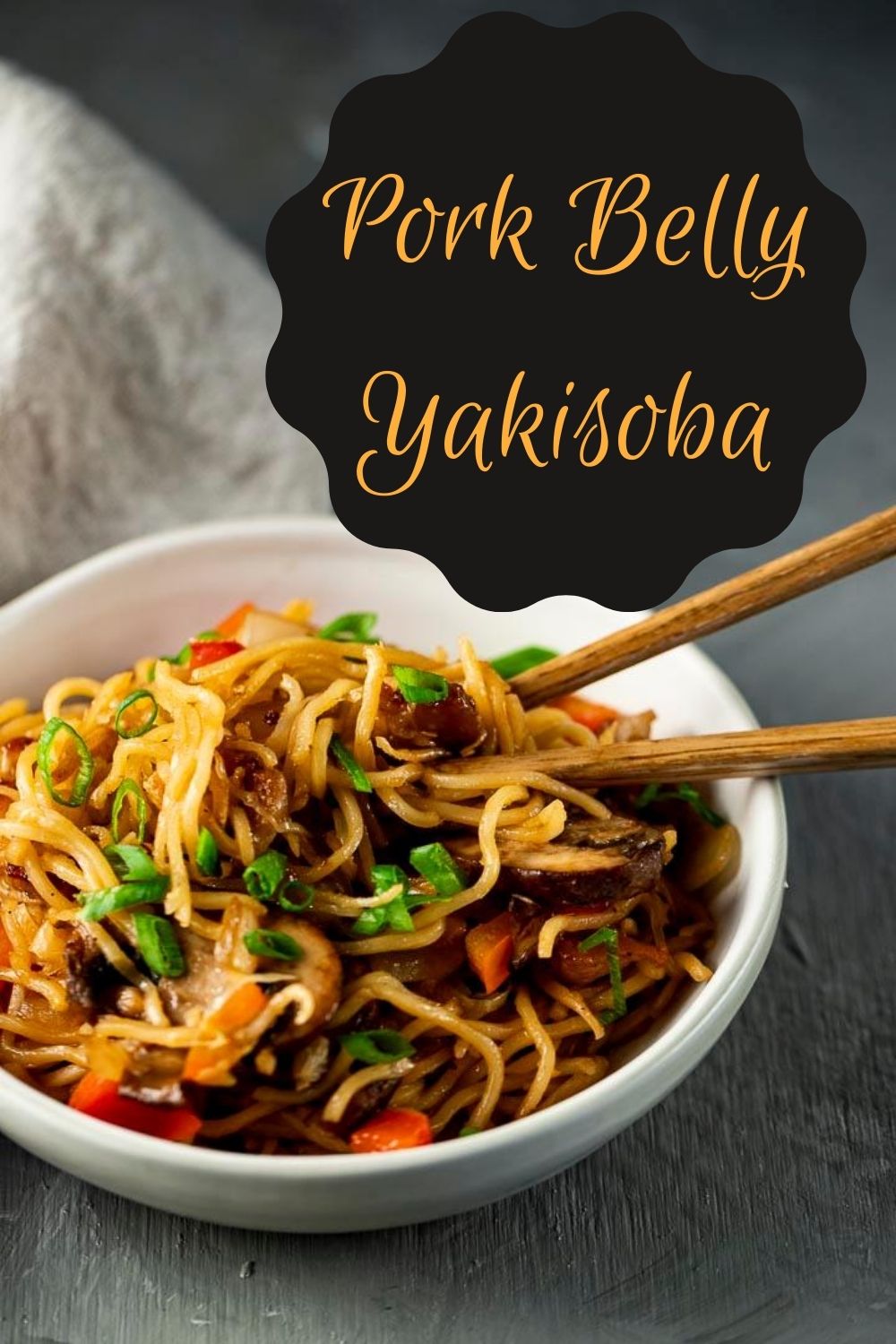Pork Belly Yakisoba Noodles