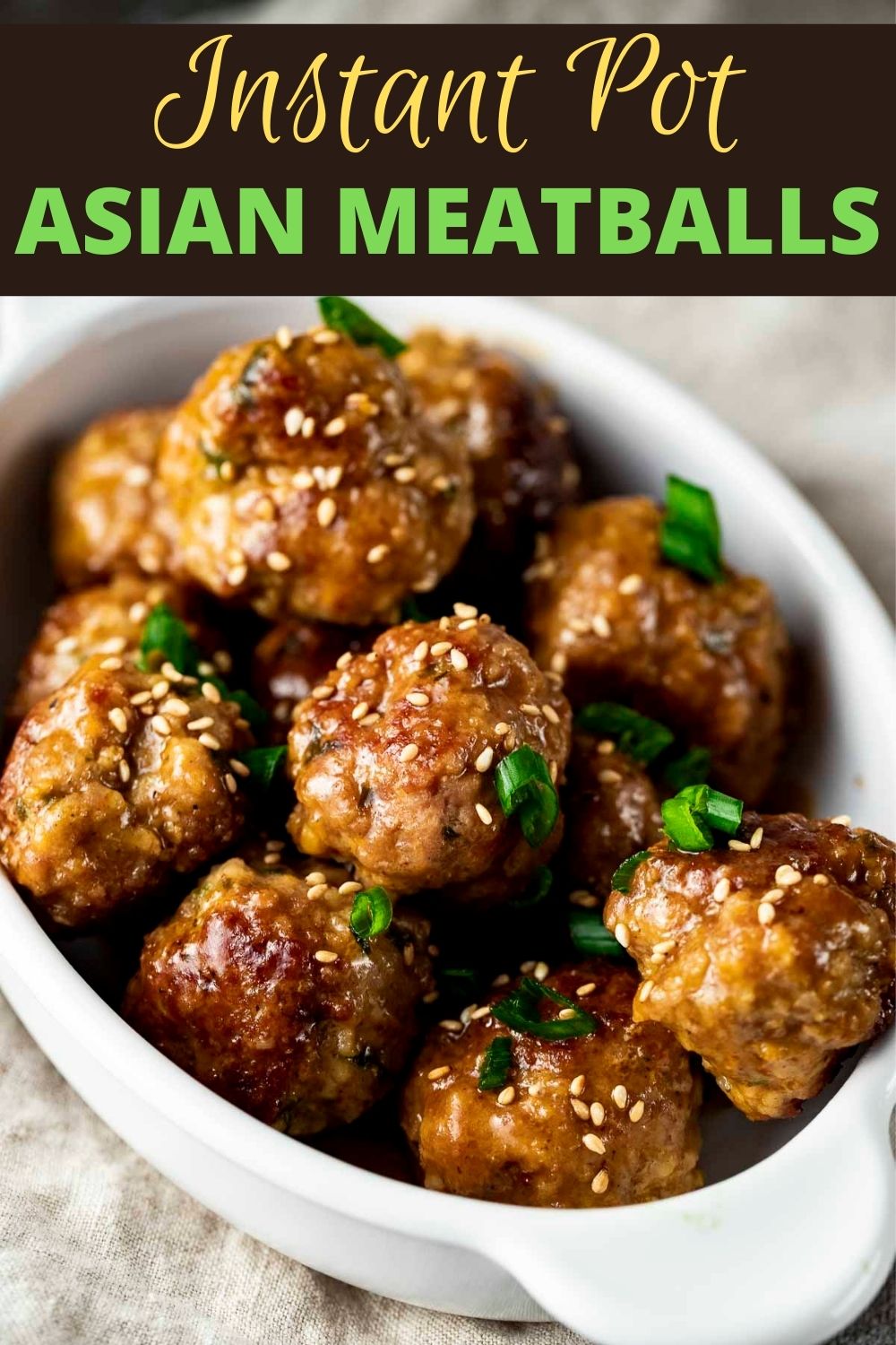 Asian Glazed Instant Pot Meatballs
