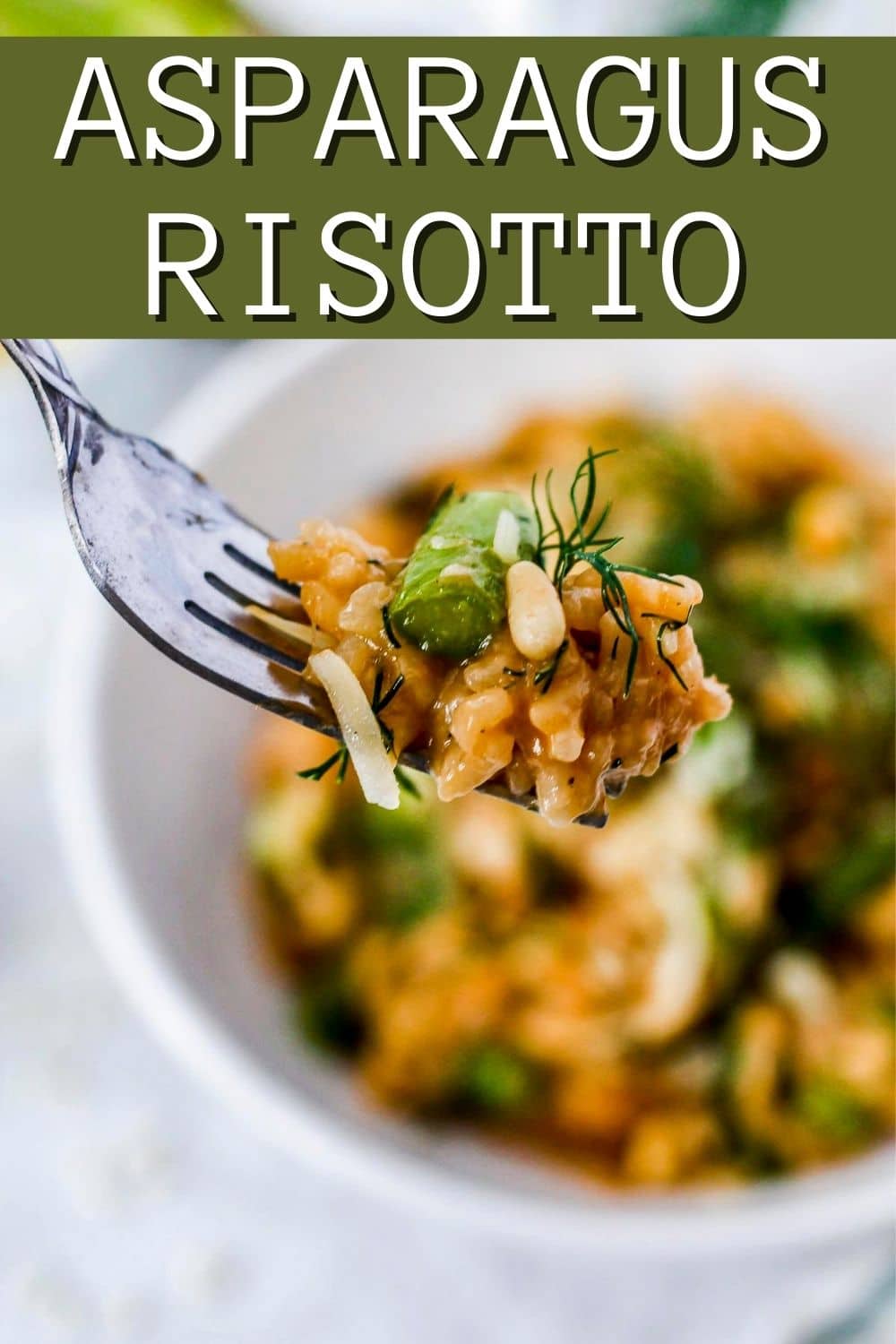 Asparagus Risotto (Vegan Option)