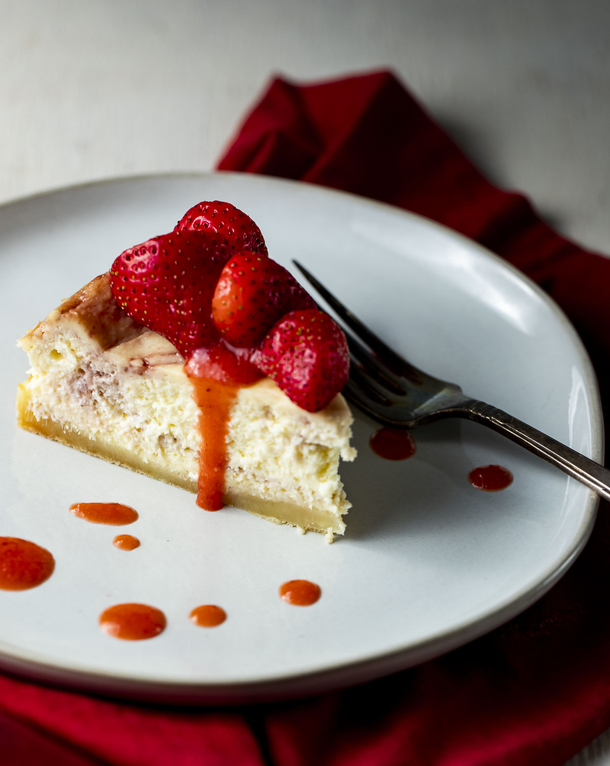 Creamy Strawberry Shortcake Cheesecake - Went Here 8 This