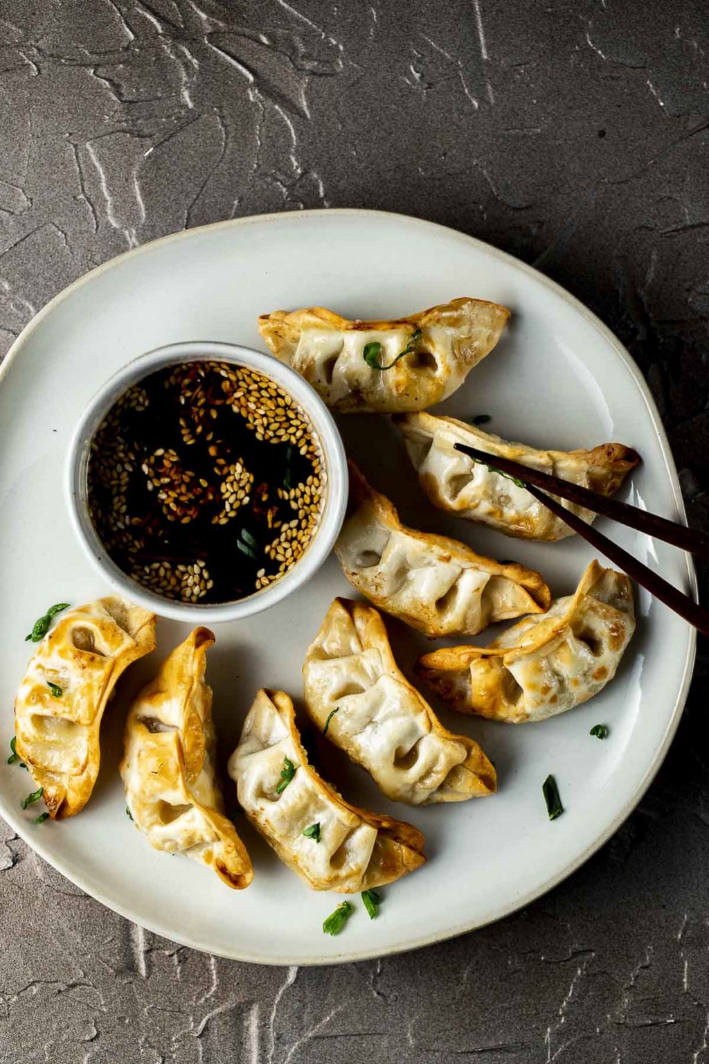 Air Fryer Potstickers with Chinese Dumpling Sauce - Went Here 8 This