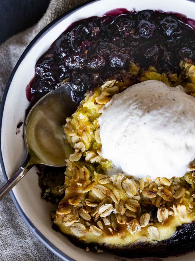 instant pot blueberry cobbler