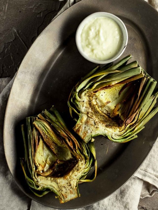 AIR FRYER ARTICHOKES (WITH GARLIC AIOLI) STORY