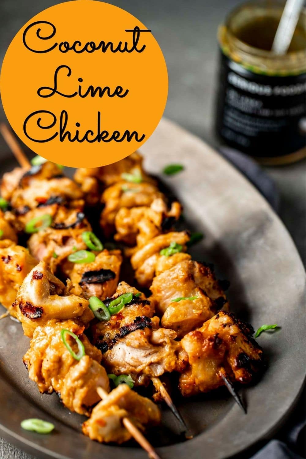 Coconut Lime Chicken Skewers