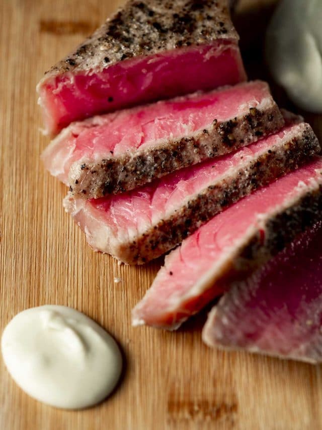 SOUS VIDE TUNA WITH WASABI CREAM SAUCE STORY
