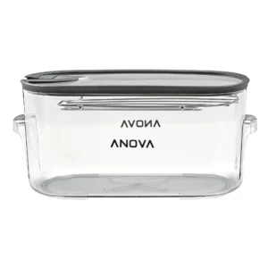 a plastic container with a lid on a white backgound