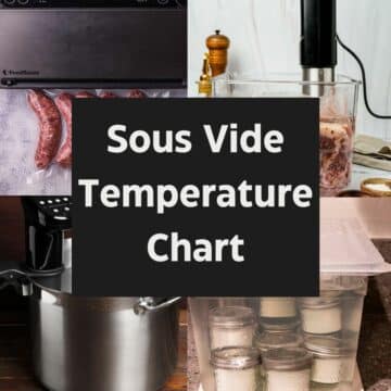 photos of sous vide cooking methods with text overlay