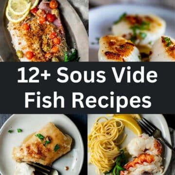 photos of cooked fish with text overlay