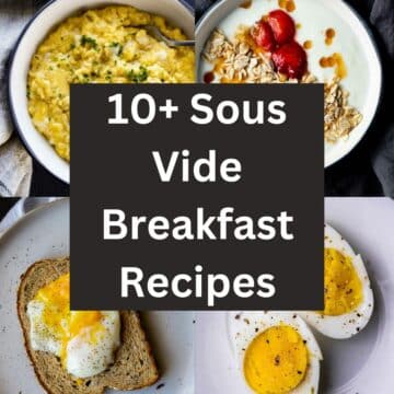 photos of breakfast foods with text overlay