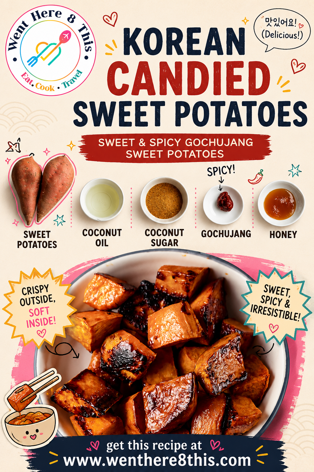 Korean sweet and spicy sweet potatoes