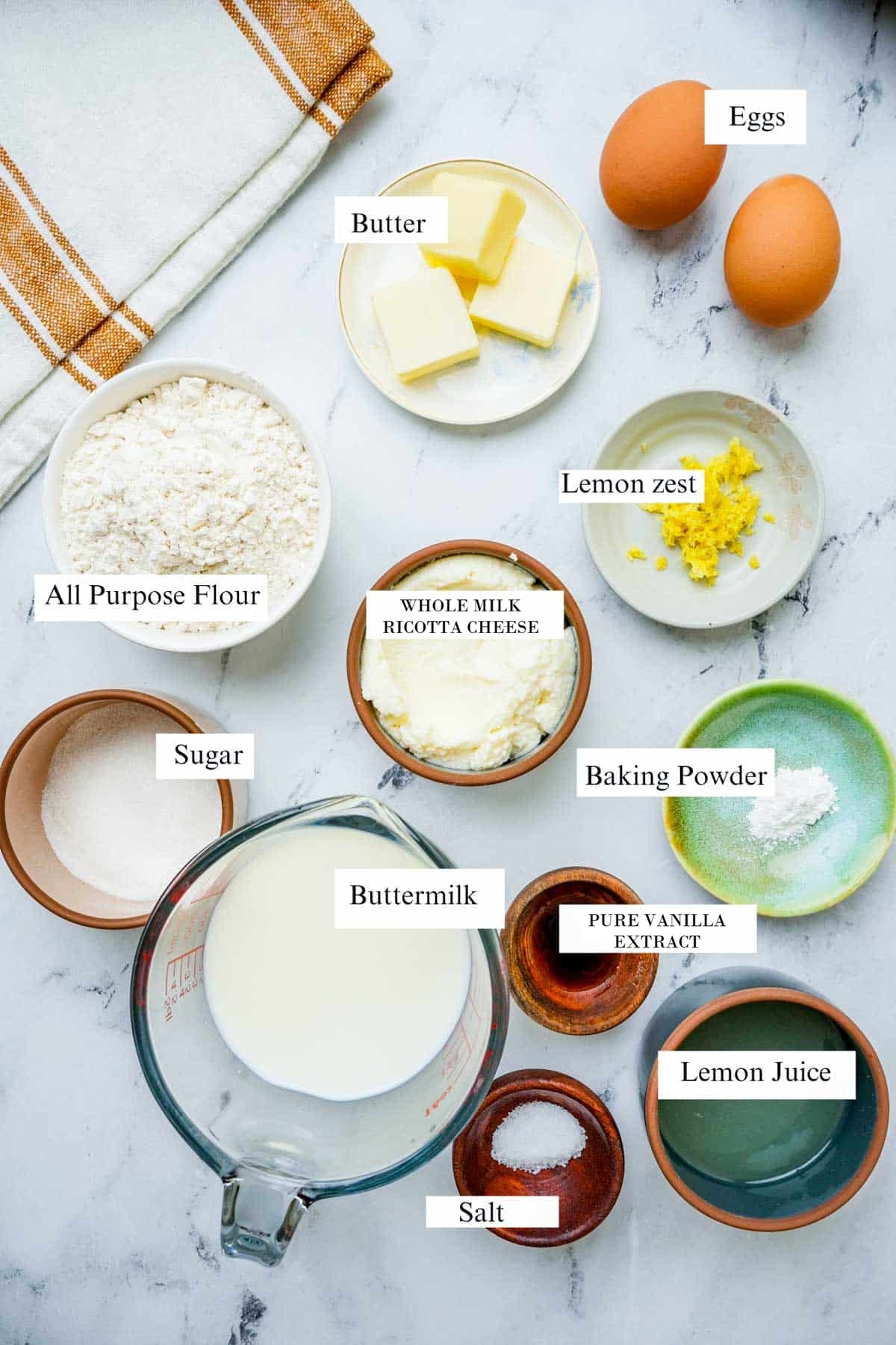 ingredients lemon pancakes