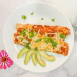 Spinach and Mushroom Enchilada