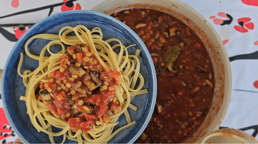 Step8 Lentil Bolognese