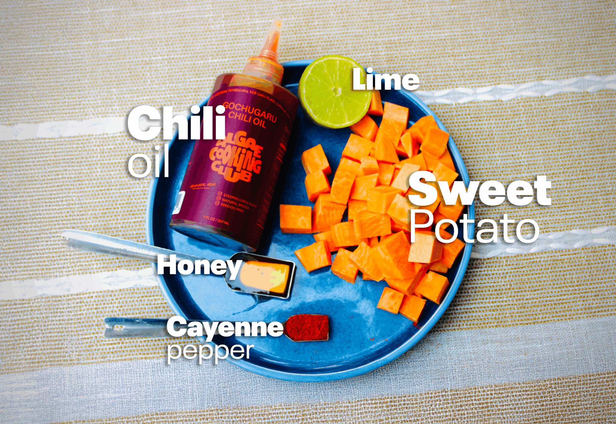 spicy sweet potatoes INGREDIENTS