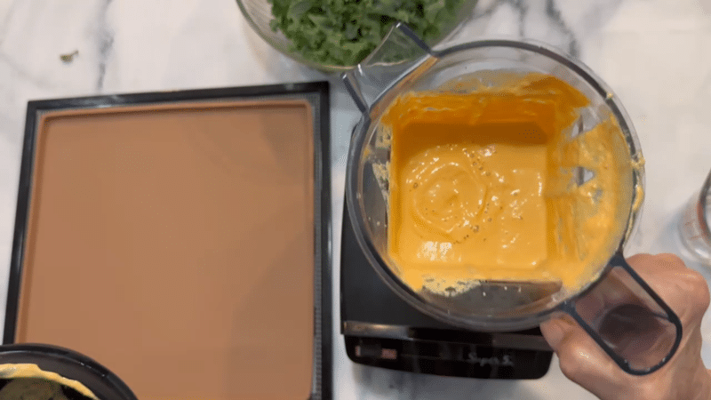 step1 Homemade Cheesy Kale Chips