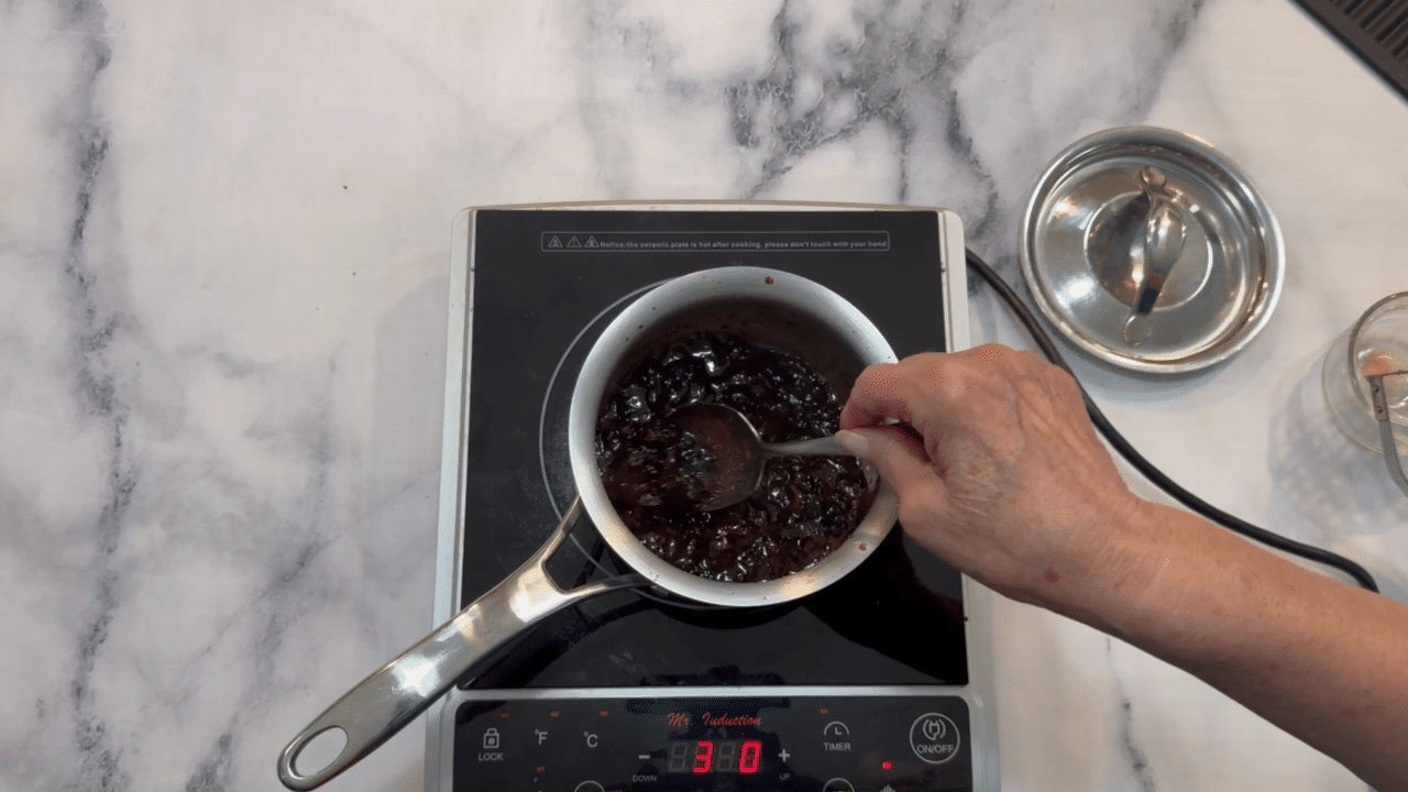 step17 Instant Pot Vegan Cherry Chocolate Cheesecake