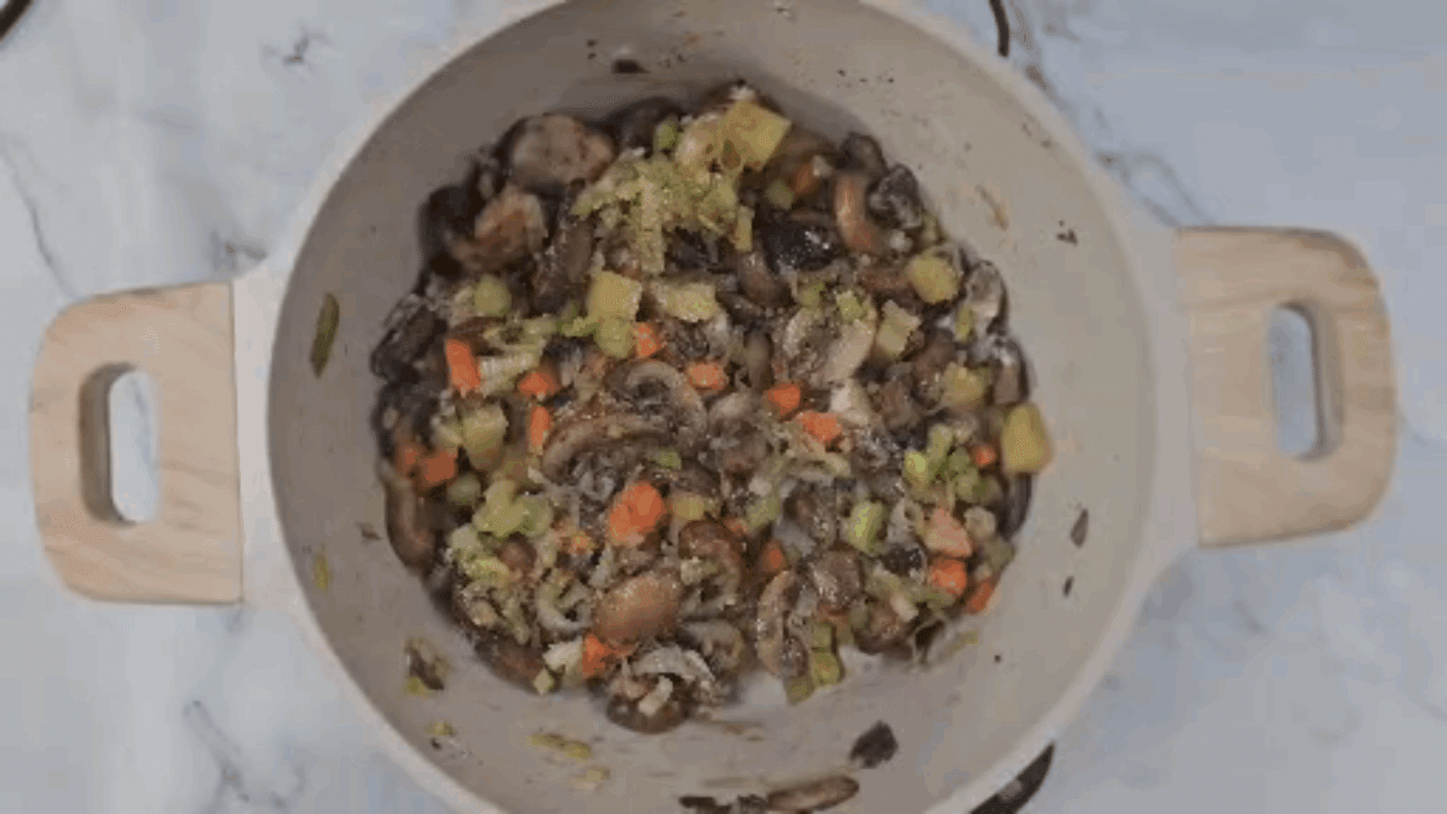 step2 mushroom pie