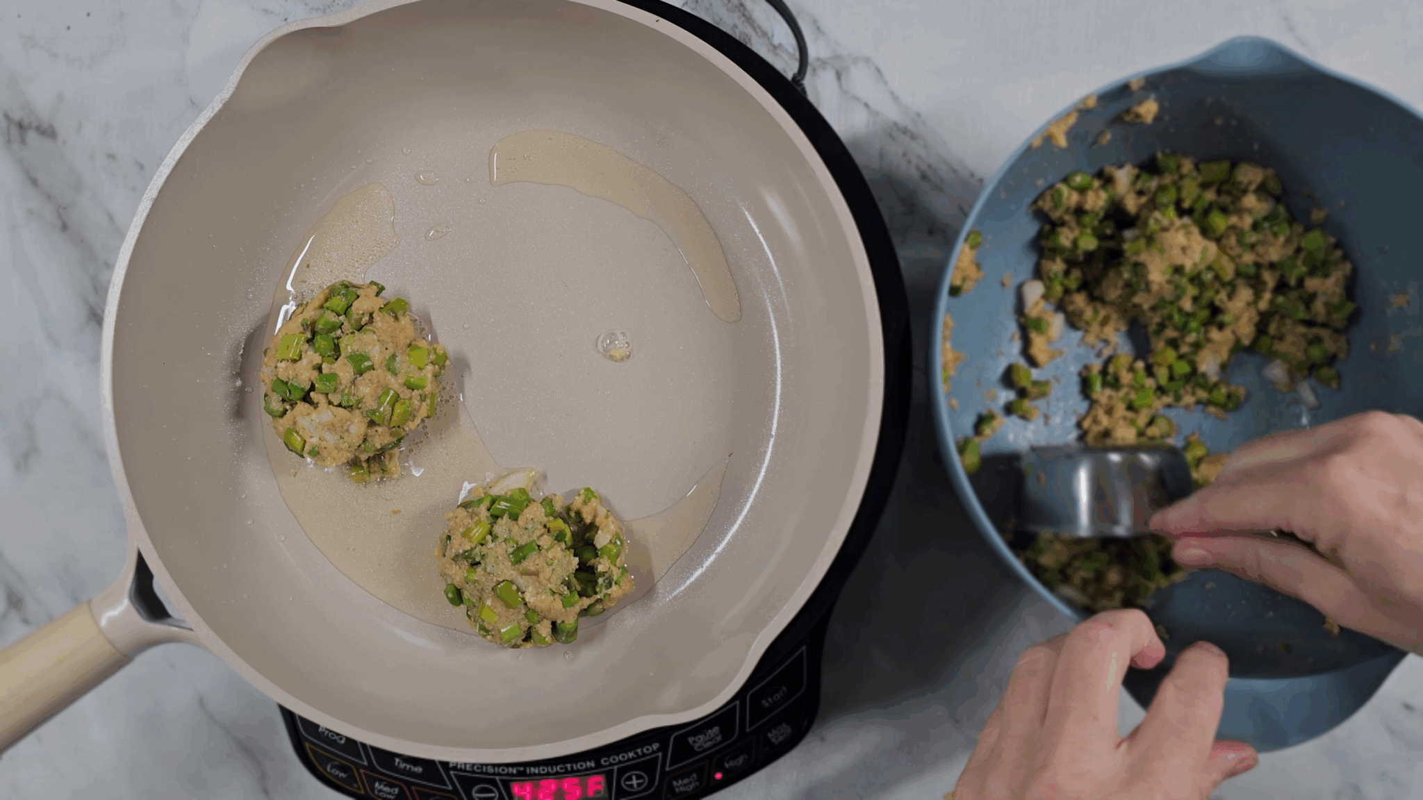 step6 Asparagus patties