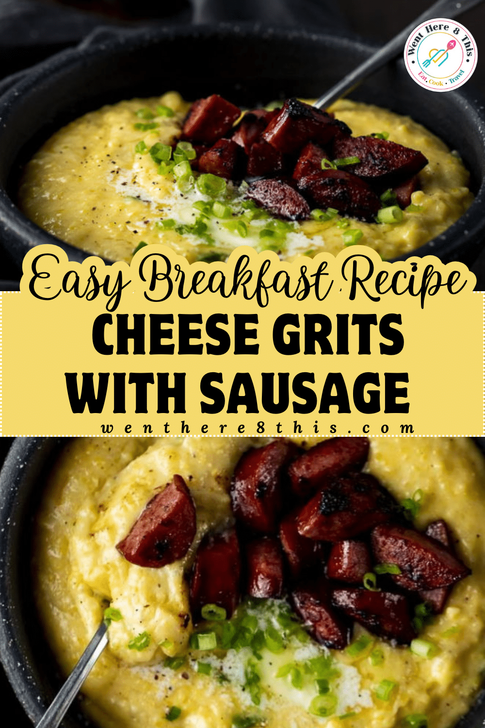 Homemade Cheese Grits with Sausage