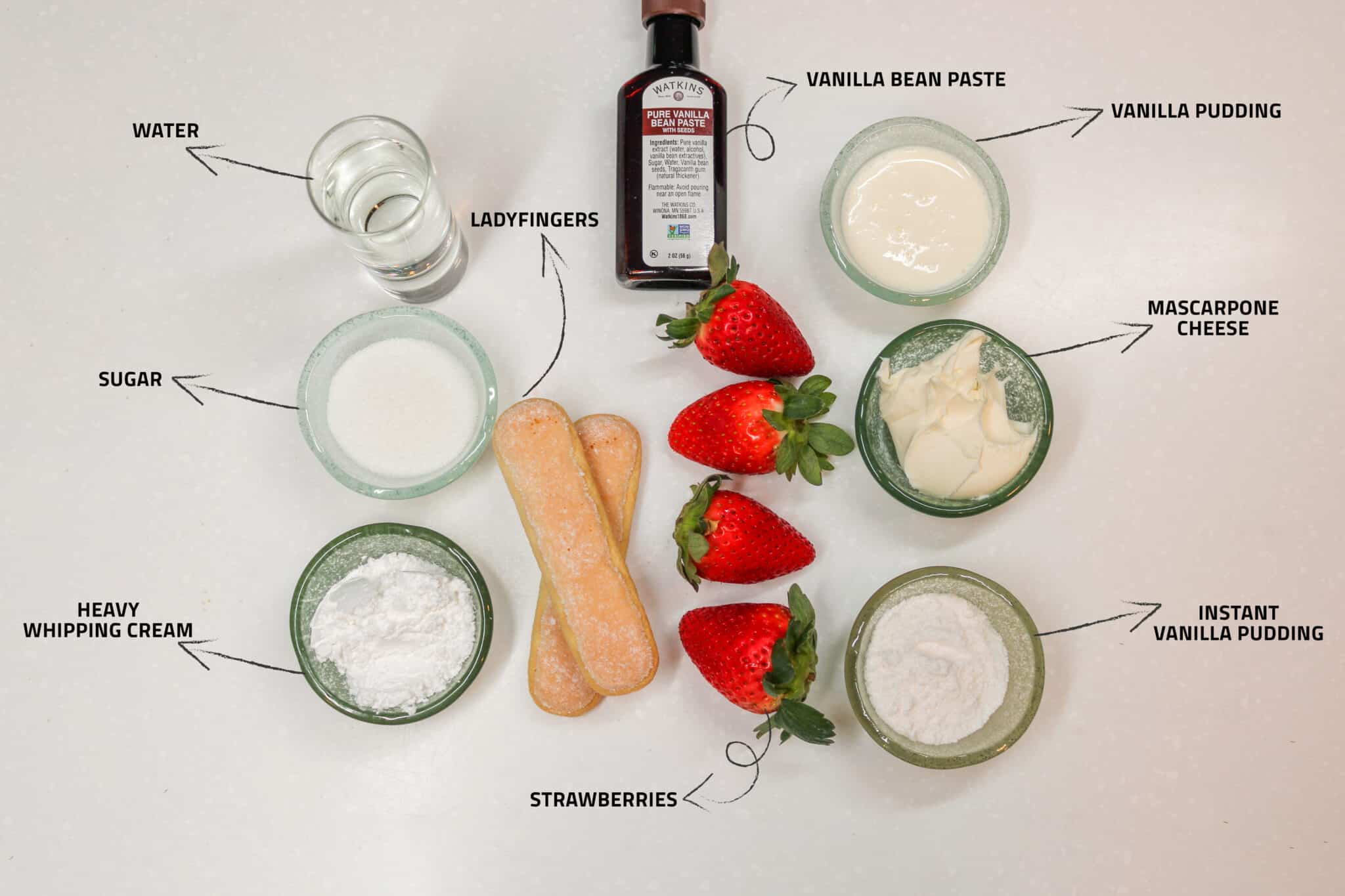 Strawberry Tiramisu Recipe Ingredients