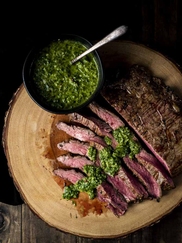 Grilled Flank Steak with Chimichurri Sauce Story