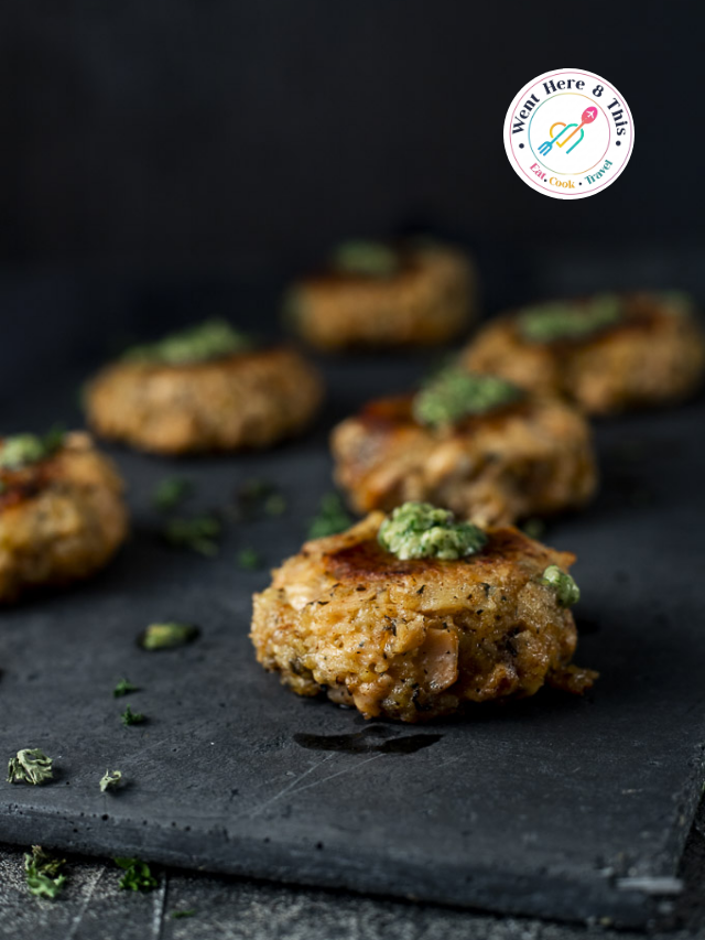 Salmon Cake Recipe with Lemon Pesto Story